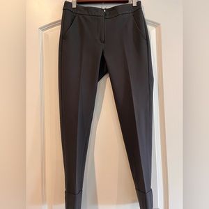 Armani Collezioni Black Cuffed‎ Dress Pants Size 4